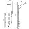 Душевая панель FRAP F24005-8 с гидромассажем белый/хром